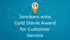 JONCKERS_WJONCKERS WINS GOLD STEVIE AWARD FOR INNOVATION IN CUSTOMER SERVICEINS_GOLD_STEVIE_AWARD